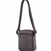 Torba męska crossbody Wings Brant BRT02, 21 x 8 x 26 cm, 4 l, czarna