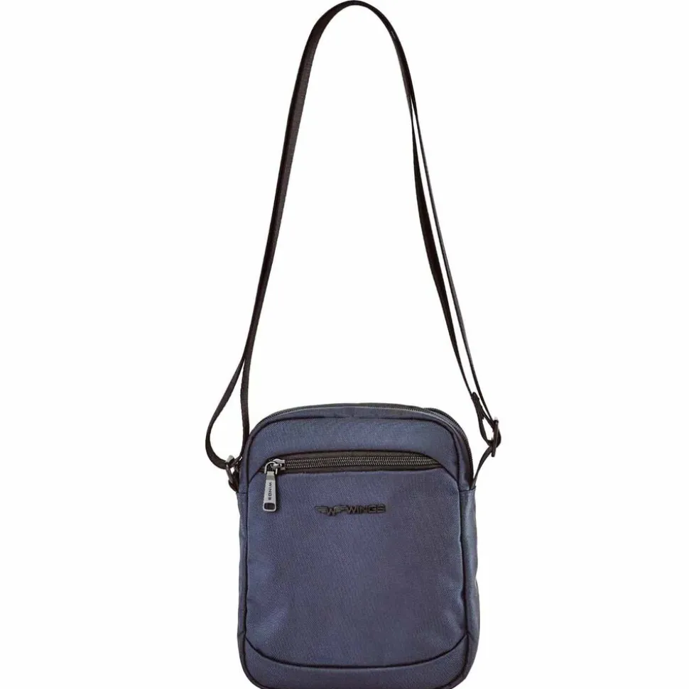 Torba męska crossbody Wings Brant BRT02, 21 x 8 x 26 cm, 4 l, granatowa