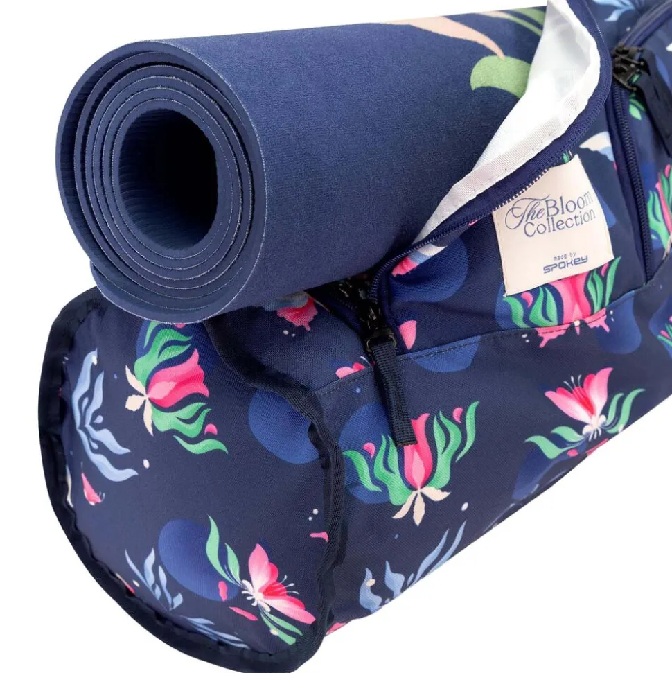 Torba na matę do cwiczeń Spokey The Bloom Bag, niebieska
