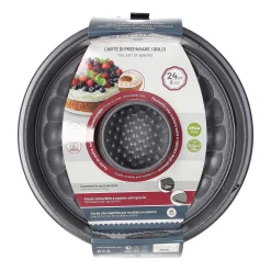 Tortownica 24 cm Tognana Premium Bakery, 2 spody, szara