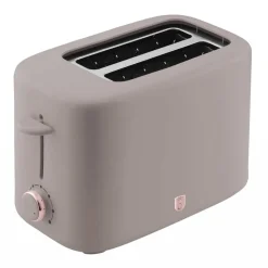 Toster BerlingerHaus H/9701, 750 W, z pokrywą przeciwkurzową, taupe