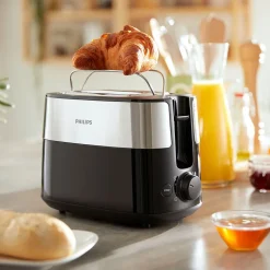 Toster Philips Daily Collection HD2517/90, 830 W, czarny