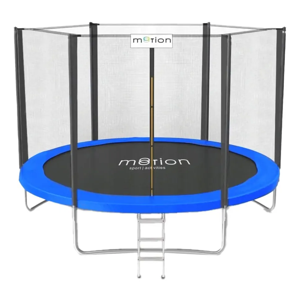 Trampolina Jumi Motion 8FT, 244 cm, z siatką zewnętrzną, niebieska
