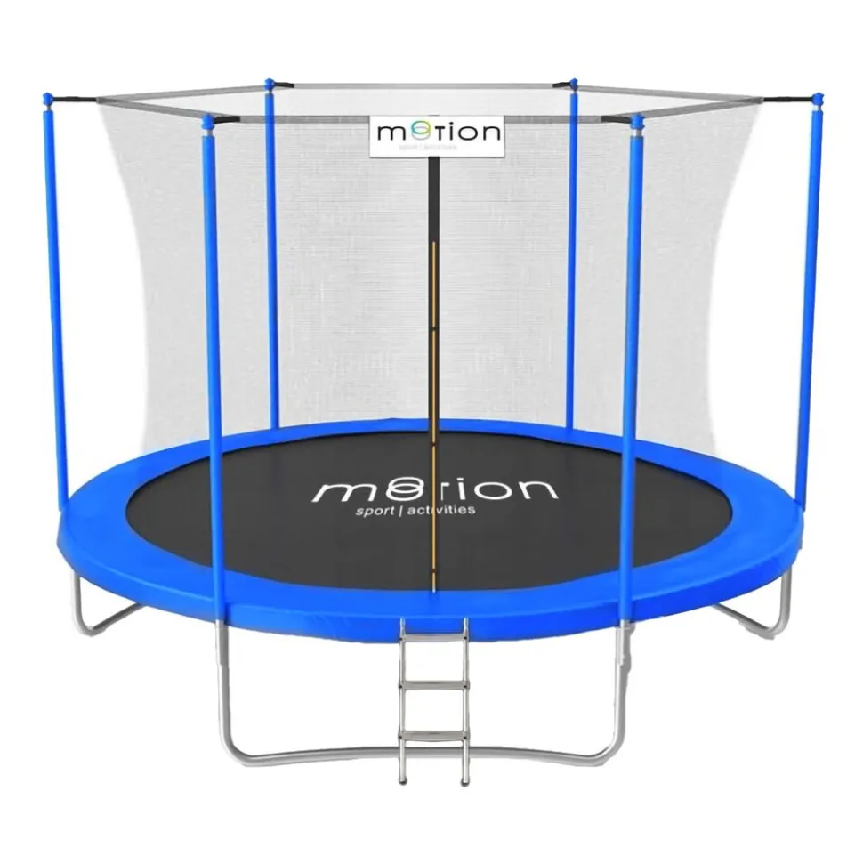 Trampolina Jumi Motion 8FT, 244 cm, z siatką wewnętrzną, niebieska