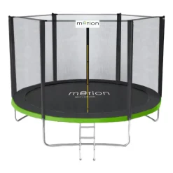 Trampolina Jumi Motion 8FT, 244 cm, z siatką zewnętrzną, zielona