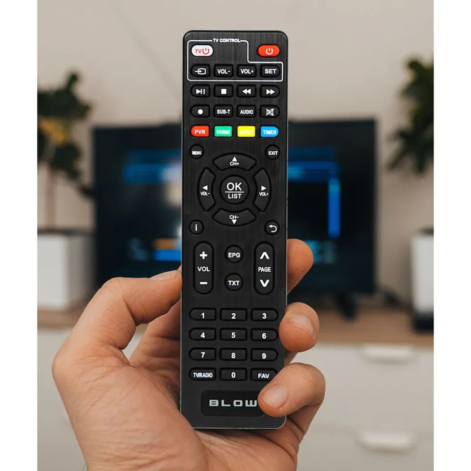 Tuner DVB-T2 BLOW 7000FHD mini, z pilotem