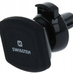 Uchwyt na telefon do samochodu do kratki Swissten, magnetyczny, obrotowy