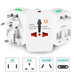 Uniwersalny adapter turystyczny Blaupunkt, do 150 krajów