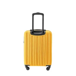 Walizka kabinowa 55 x 38 x 20 cm Puccini Bali, żółta ze żłobieniami