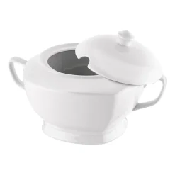 Waza do zupy z porcelany Tadar, 2,5 l, biała