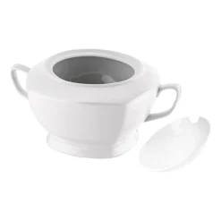 Waza do zupy z porcelany Tadar, 2,5 l, biała