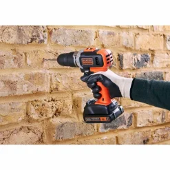 Wiertarka udarowa Black+Decker, z zestawem akcesoriów, 18 V