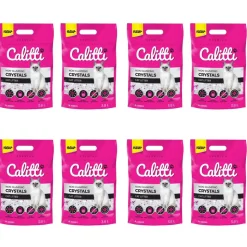 Żwirek silikonowy dla kota Calitti Crystals, 8 x 3,8L