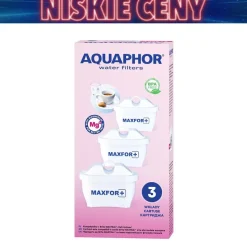 Wkład filtrujący Aquaphor Maxfor+ Mg, do dzbanka filtrującego, 3 sztuki