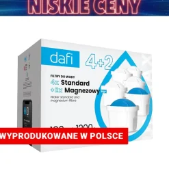 Wkład filtrujący do dzbanka Dafi, 4 x wkład Standard Unimax, 2 x wkład Mg