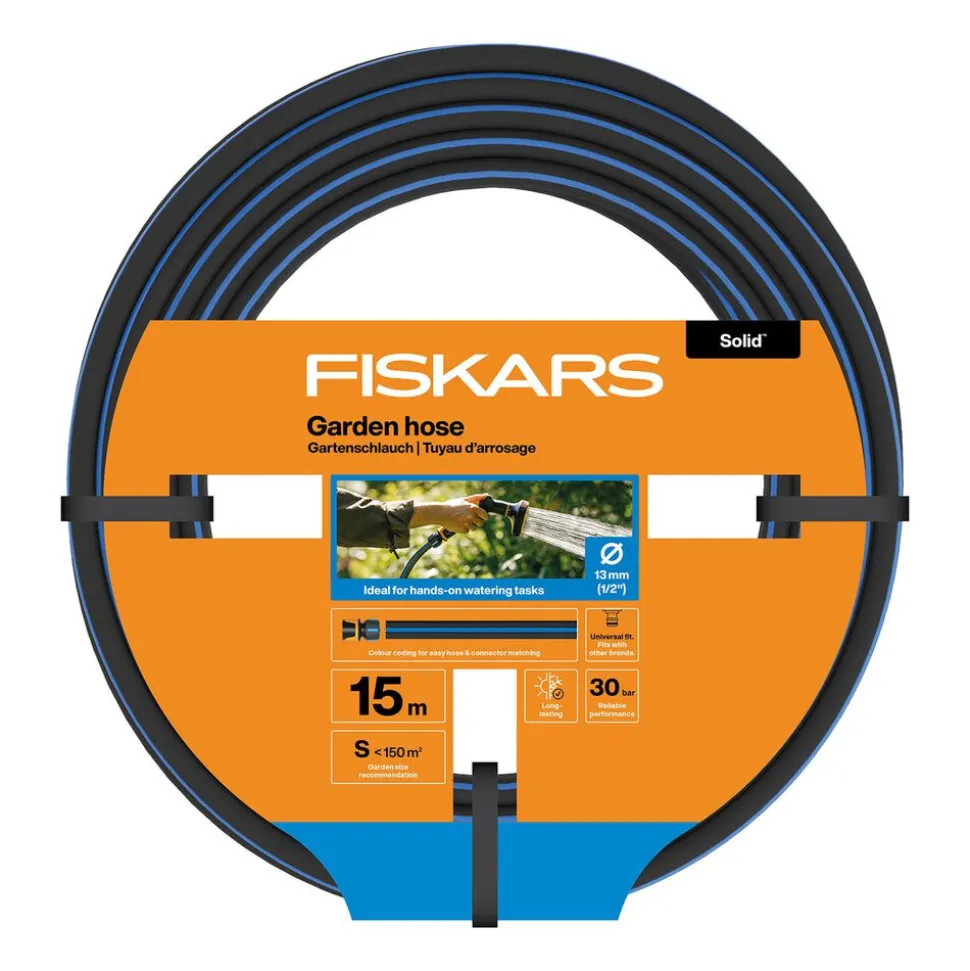 Wąż ogrodowy Fiskars Solid, 15 m, 13 mm (1/2”)