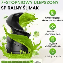Wyciskarka wolnoobrotowa Inoviva KBMJ-S01-B, 100 W, czarna
