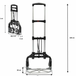 Wózek transportowy NAC 0070, 2-kołowy, do 70 kg, składany
