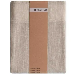 Zasłona na taśmie 140 x 250 cm Restilo Valeta, cappuccino