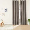Zasłony aksamitne na przelotkach 135 x 250 cm Smukee Home, 2 szt., szare