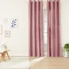 Zasłony aksamitne na przelotkach 135 x 250 cm Smukee Home, 2 szt., różowe