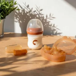 Zestaw akcesoriów dziecięcych Kidnort NewBorn, 3 elementy, brązowy