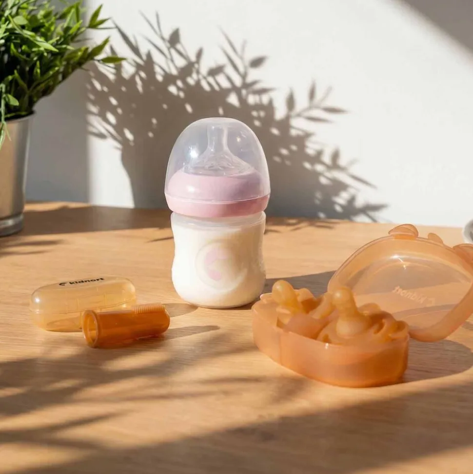 Zestaw akcesoriów dziecięcych Kidnort NewBorn, 3 elementy, beżowy