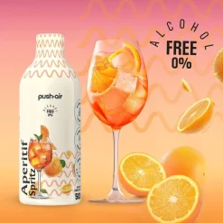Zestaw Dafi PushAir, butelka do saturatora 0,5 l, koncentrat napoju gorzka pomarańcza