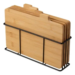 Zestaw 4 desek bambusowych Konighoffer Cedar, ze stojakiem