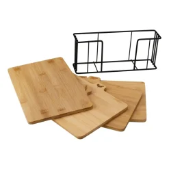 Zestaw 4 desek bambusowych Konighoffer Cedar, ze stojakiem
