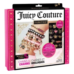Zestaw do bransoletek Make It Real Juicy Couture Chains & Charms, na 5 bransoletek