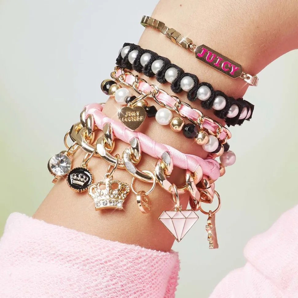 Zestaw do bransoletek Make It Real Juicy Couture Chains & Charms, na 5 bransoletek