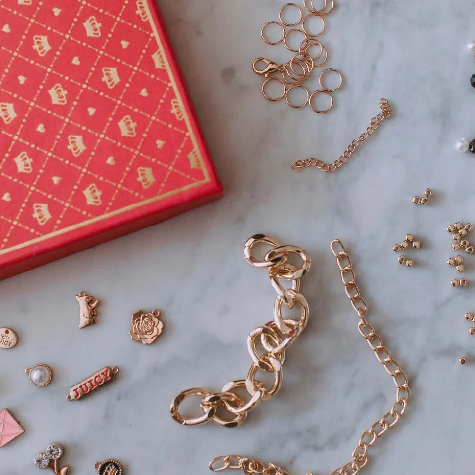 Zestaw do bransoletek Make It Real Juicy Couture Chains & Charms, na 5 bransoletek