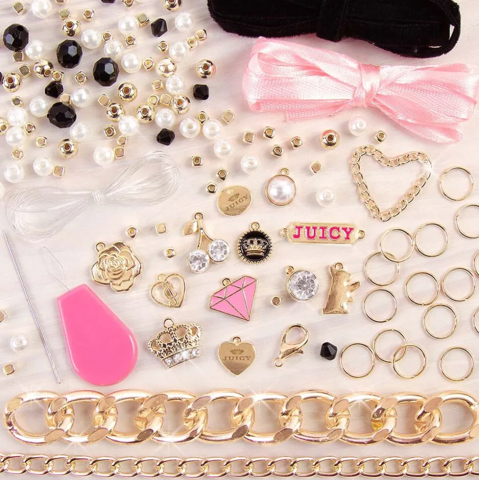 Zestaw do bransoletek Make It Real Juicy Couture Chains & Charms, na 5 bransoletek