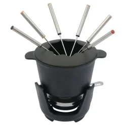 Zestaw do fondue Kinghoff, pokrywka, 6 widelczyków, żeliwny