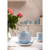 Zestaw do herbaty Altom Design Natalie Blue, w opasce, niebieski