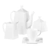 Zestaw do kawy i herbaty SOLE, dla 6 osób, 17 elementów, porcelanowy