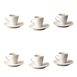 Zestaw do kawy z porcelany Delta Q Qups Espresso Pro, 12 elementów, biały