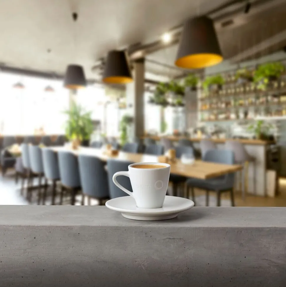 Zestaw do kawy z porcelany Delta Q Qups Espresso Pro, 12 elementów, biały