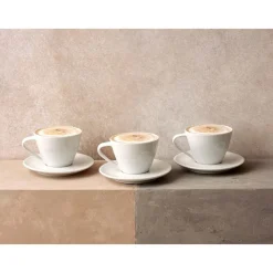 Zestaw do kawy z porcelany Delta Q Qups Cappuccino, 12 elementów, biały