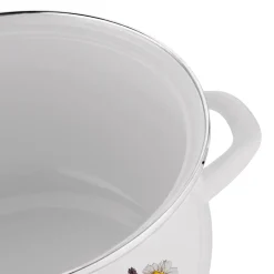 Zestaw garnków emaliowanych Tadar Herbal, 16/18/20/22 cm, z pokrywkami