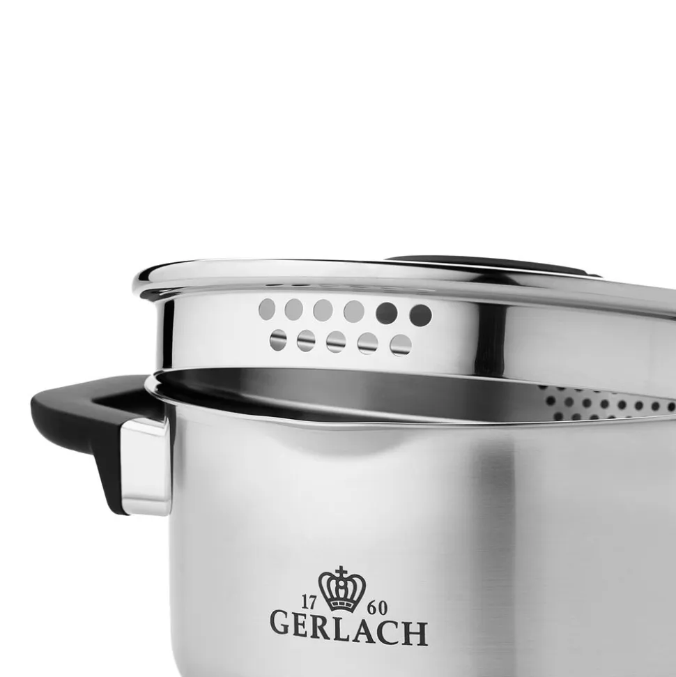 Zestaw garnków Gerlach Pure, 10 elementów, stal nierdzewna