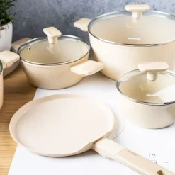 Zestaw garnków i patelni Klausberg, 12 elementów, aluminium z powłoką marmurkową