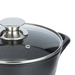 Zestaw garnków Smile MGK-17, 8 elementów, 2 rękawice, czarne