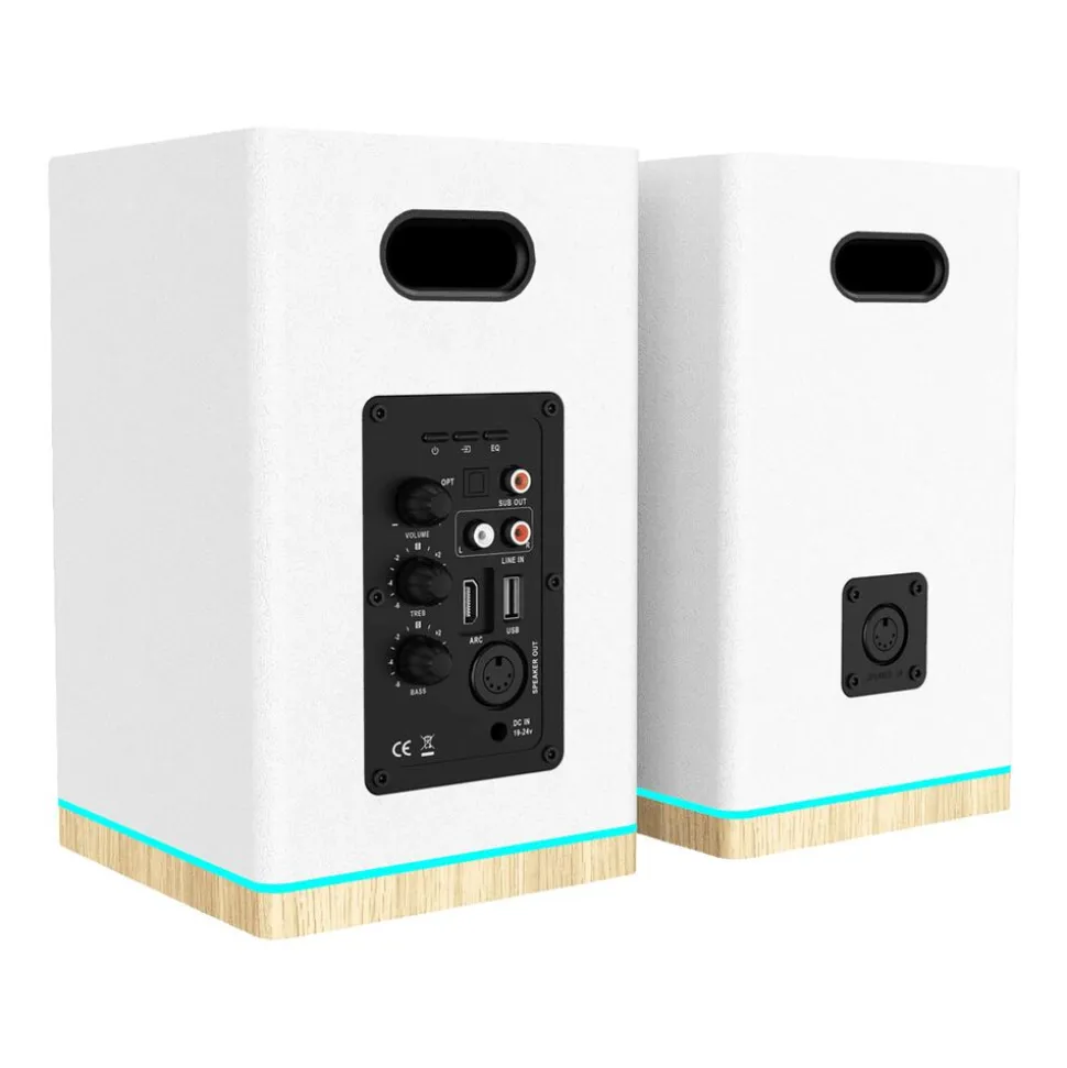 Zestaw 2 głośników półkowych Blaupunkt BS60WH LED, 2 x 30 W, białe