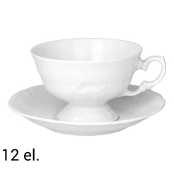 Zestaw kawowy z porcelany Chodzież Fryderyka, 180 ml, 12 elementów