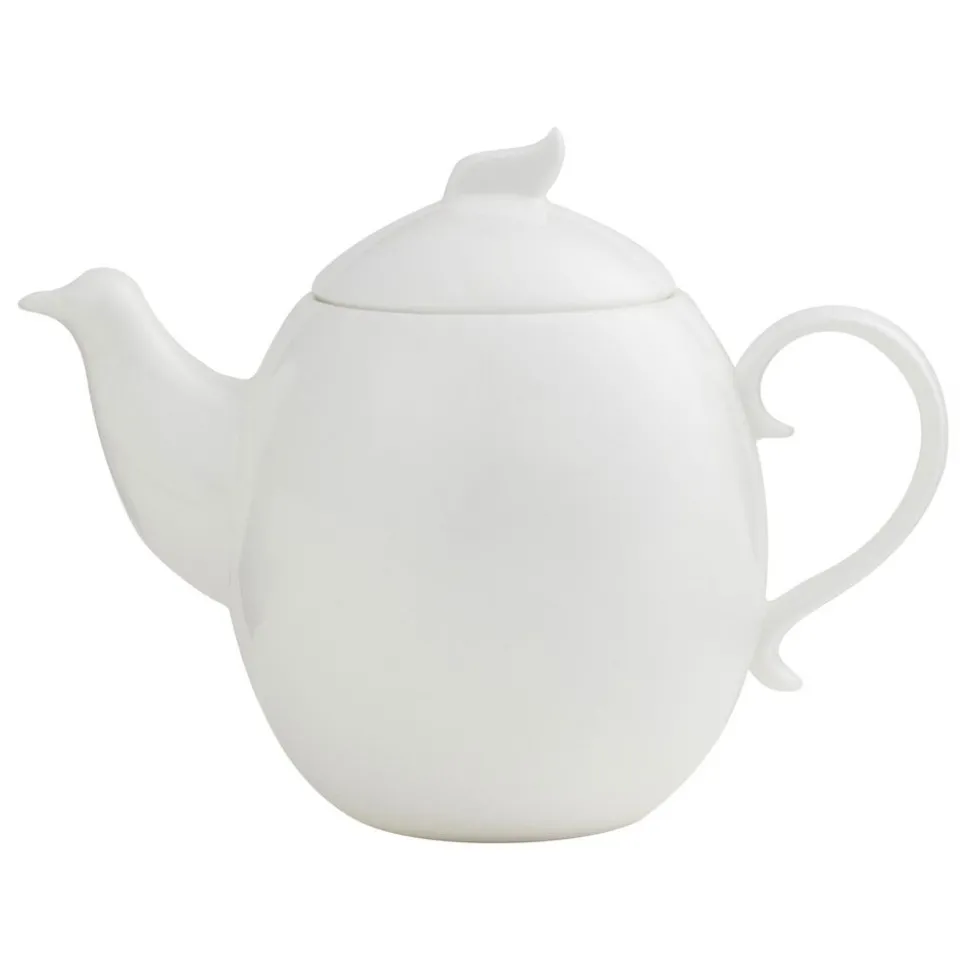Zestaw kawowy z porcelany na 6 osób Ambition Giro, 17 elementów, biały