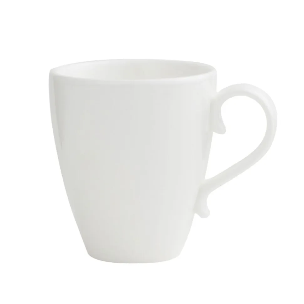 Zestaw kawowy z porcelany na 6 osób Ambition Giro, 17 elementów, biały