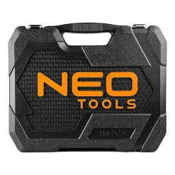 Zestaw kluczy nasadowych 1/2”, 1/4” Neo Tools, 110 szt., stal chromowo-wanadowa