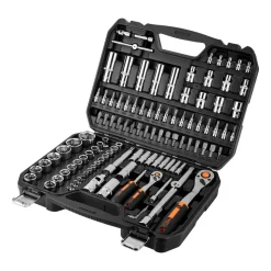 Zestaw kluczy nasadowych 1/2”, 1/4” Neo Tools, 110 szt., stal chromowo-wanadowa